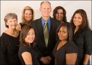 “Dr Emerson and his team (left to right, top to bottom), Diana, Nancy, Teresa, Jamie, Anne and Calisha”